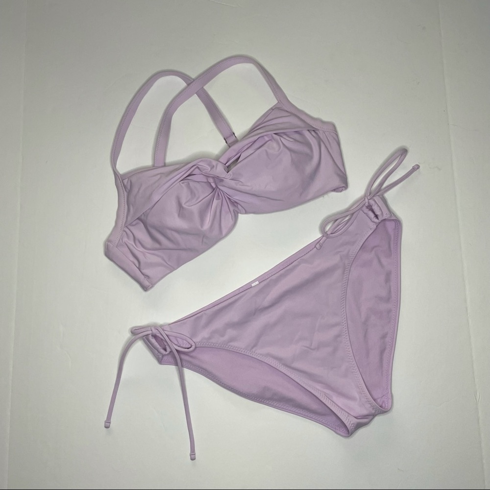 Athleta Lavender Bikini Top 34 B/C Bottom M